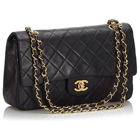 sac chanel noir laniere or|Chanel boutique.